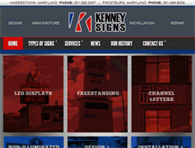 Tablet Screenshot of kenneysigns.com